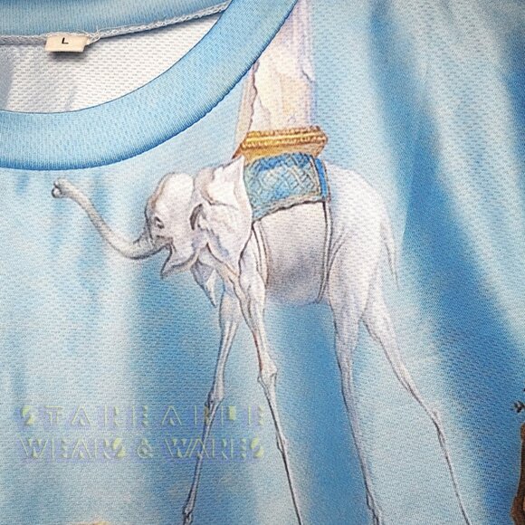 DALI DREAM CAUSED BEE T-SHIRT Men's Small Women's Large polyester all-over-print - Picture 12 of 16